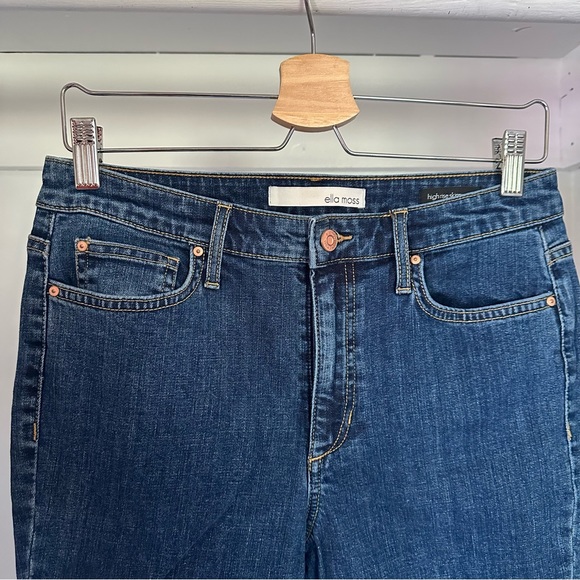 Anthropologie (ella moss) dark wash high rise skinny ankle Jean size 28 - Picture 3 of 7